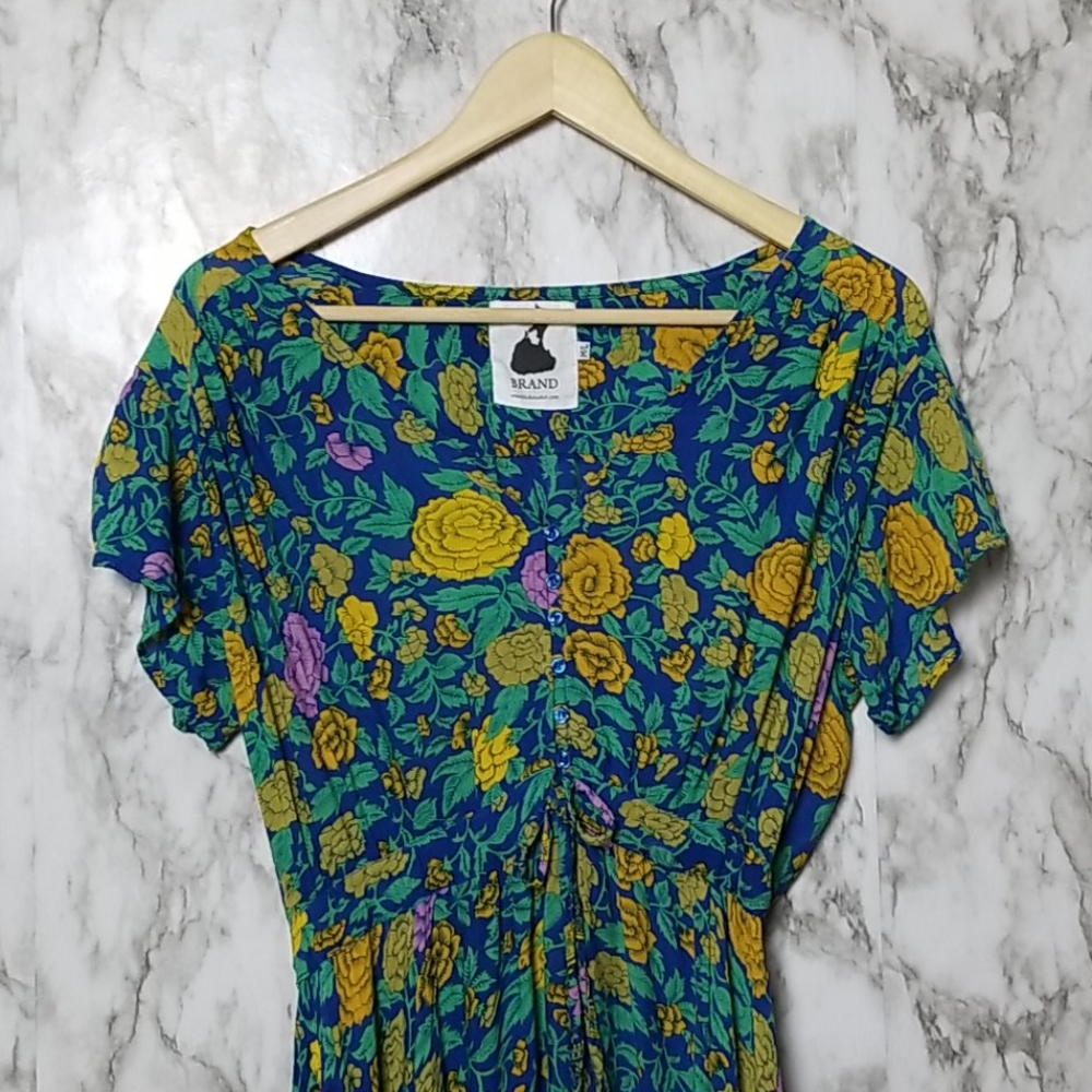 Brand Women's V Neck Dress Summer - Picture 2 of 8